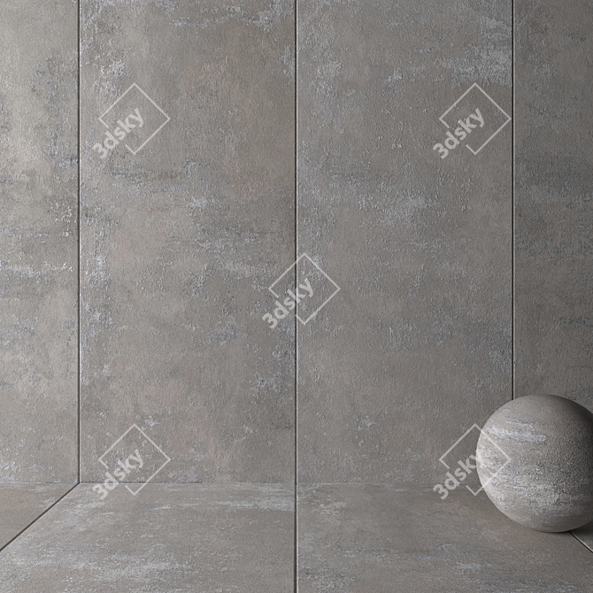 HD Multitexture Wall Tiles 3D model image 2