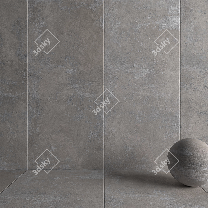 HD Multitexture Wall Tiles 3D model image 3