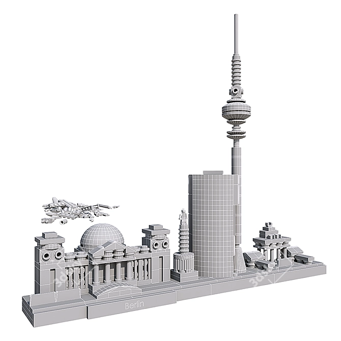 Authentic LEGO Berlin Building Model 3D model image 3