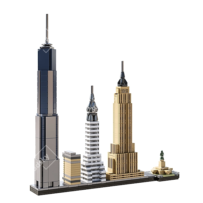 LEGO New York City Skyline Set 3D model image 3