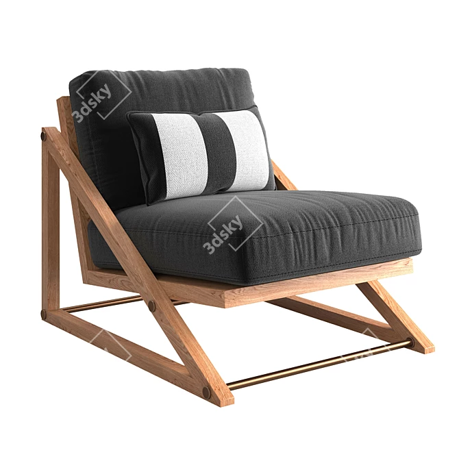 RH Bavaro Chair: High-Quality 3D Model 3D model image 2