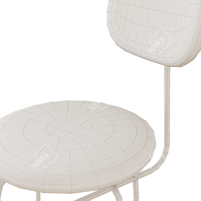 Sleek Afteroom Bar Chair 3D model image 3