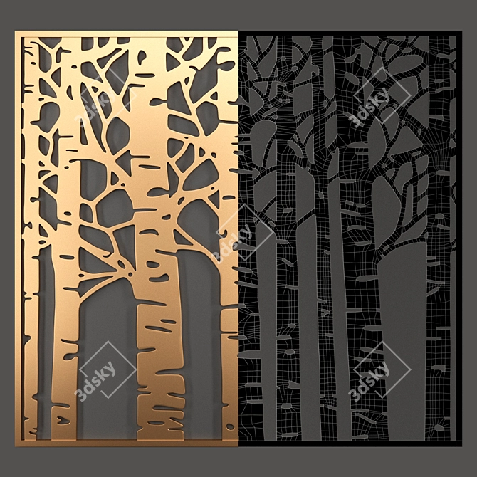 Decorative Partition Set 3D model image 3