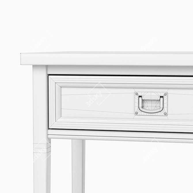 Oxford Nightstand: Stylish Bedside Table with Alternative Finish 3D model image 3