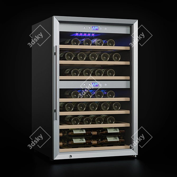 66-Bottle Cold Vine Wine Cooler 3D model image 1