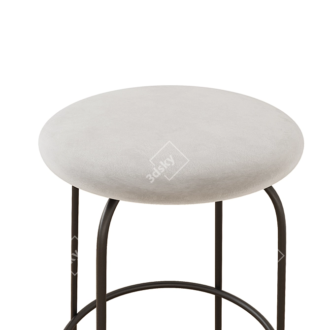 Sleek Afteroom Counter Stool 3D model image 2