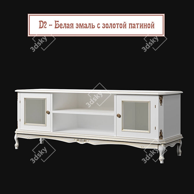 Ravanti TV Stand in Various Colors 3D model image 2