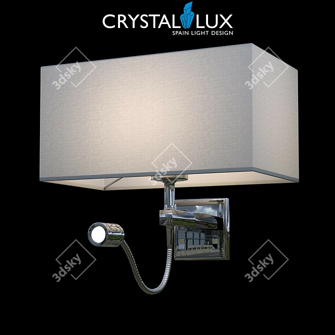 Crystal Lux Jewel AP2 Gr Pendant Light 3D model image 1