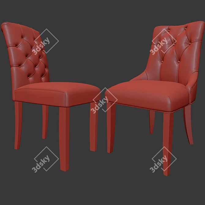 Elegant Preston Chair Set: Stylish and Comfortable 3D model image 3
