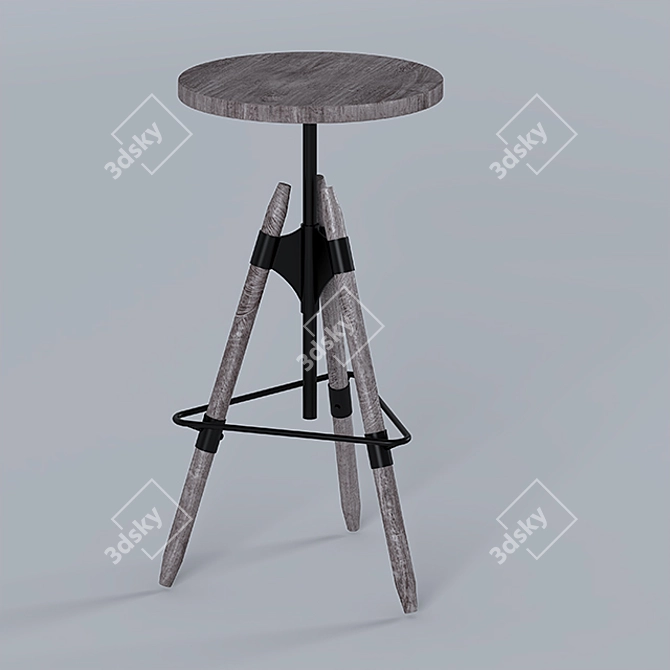 Title: Sleek Bar Chair | Modern Design 3D model image 2