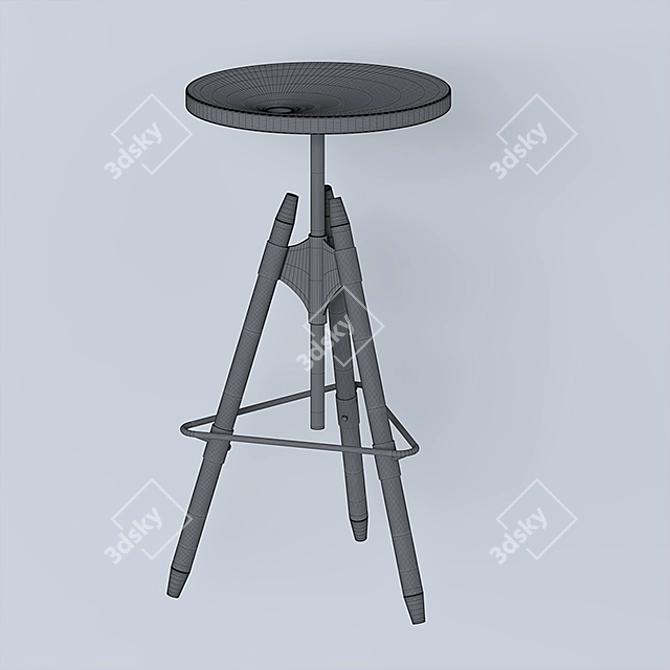 Title: Sleek Bar Chair | Modern Design 3D model image 3