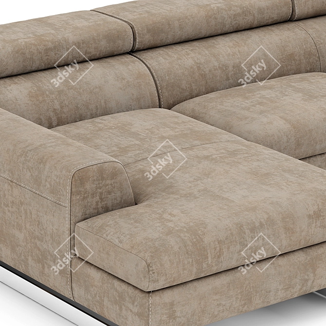 Luxury Italian Bellevue Sofa 3D model image 2