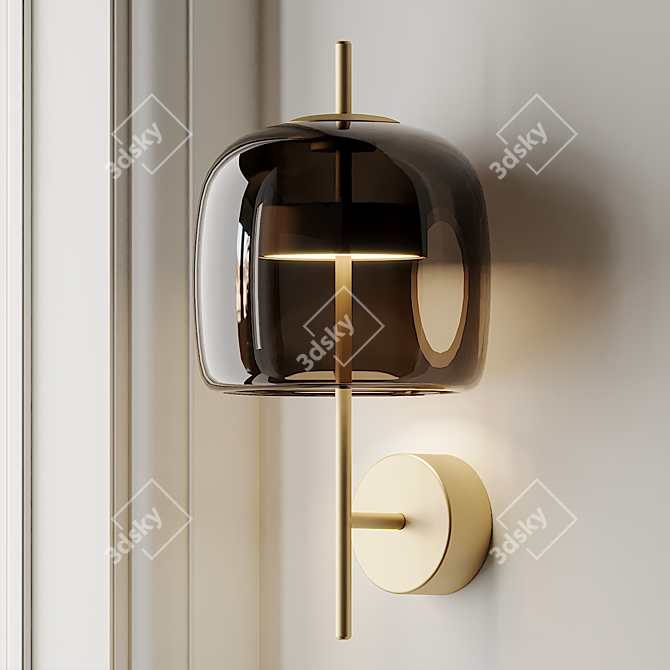 Elegant Vistosi JUBE AP Glass Wall Lamp 3D model image 3