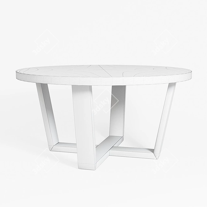 Antoccino Round Dining Table 3D model image 2