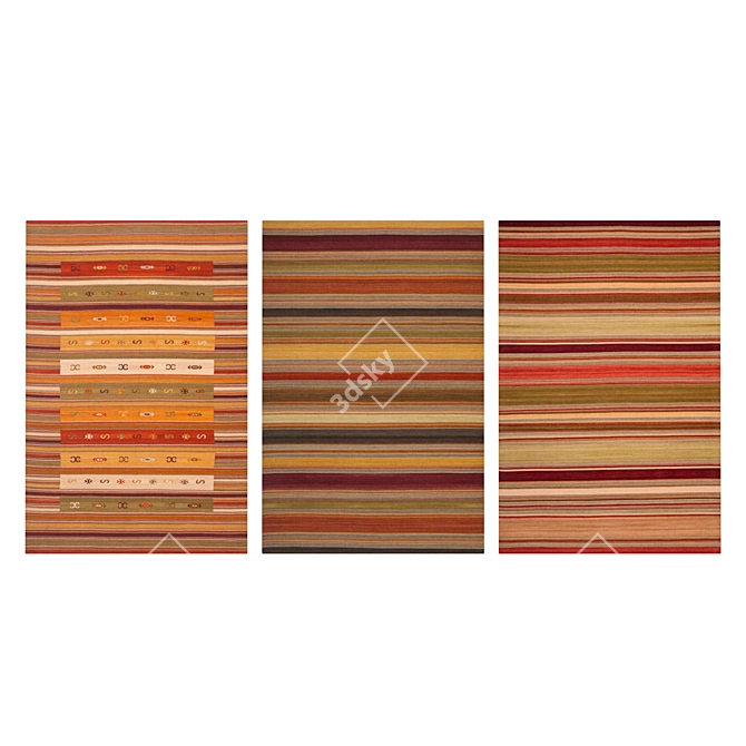 High-Quality Carpet Set 3D model image 3