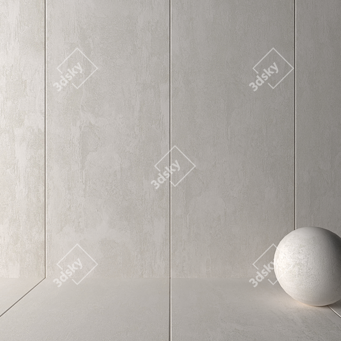 HD Multi-Texture Wall Tiles 3D model image 2