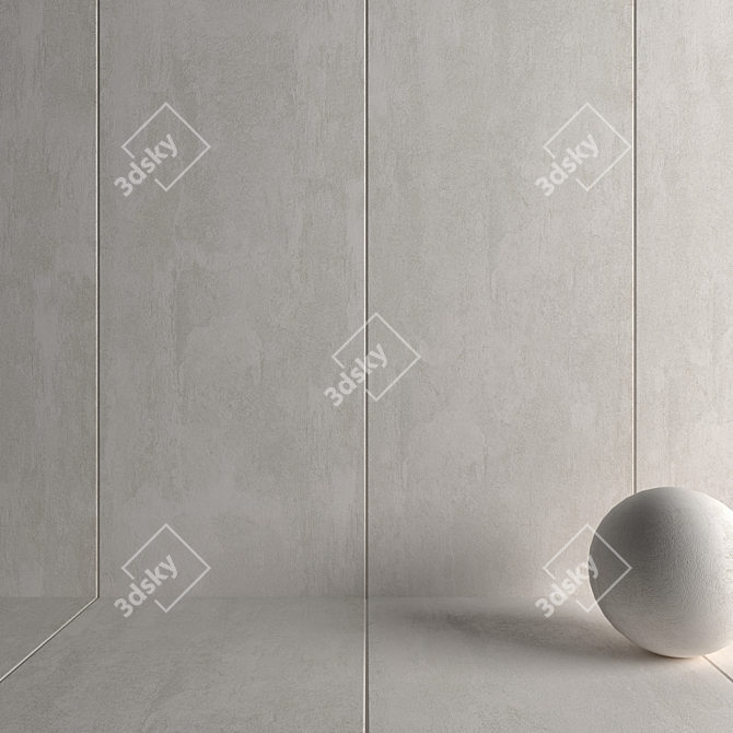 HD Multi-Texture Wall Tiles 3D model image 3