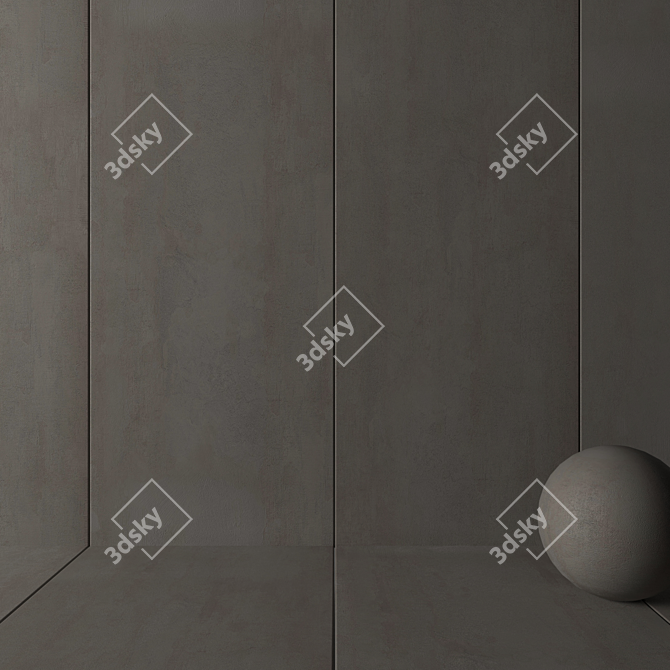 HD Multi-Texture Wall Tiles 3D model image 2