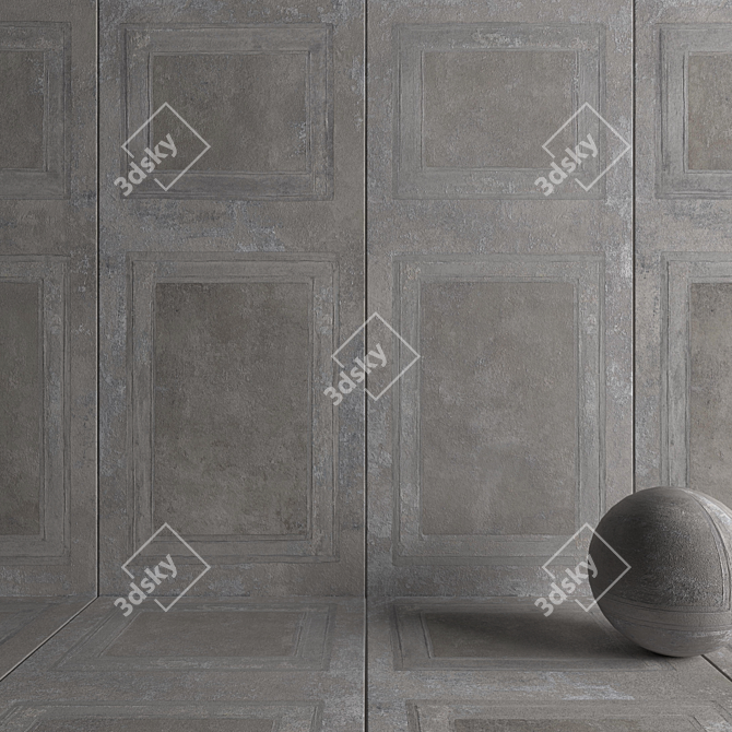 HD Multi-Texture Wall Tiles 3D model image 3