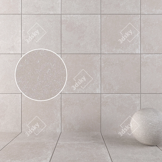 HD Multi-texture Wall & Floor Tiles 3D model image 1