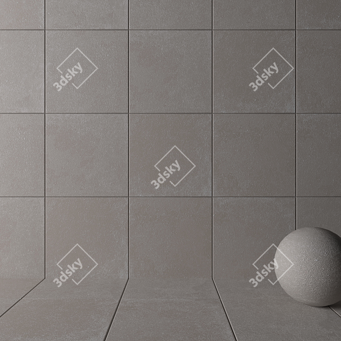 HD Multi-texture Wall & Floor Tiles 3D model image 2