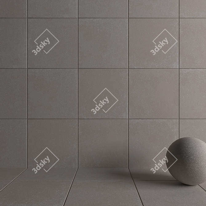 HD Multi-texture Wall & Floor Tiles 3D model image 3