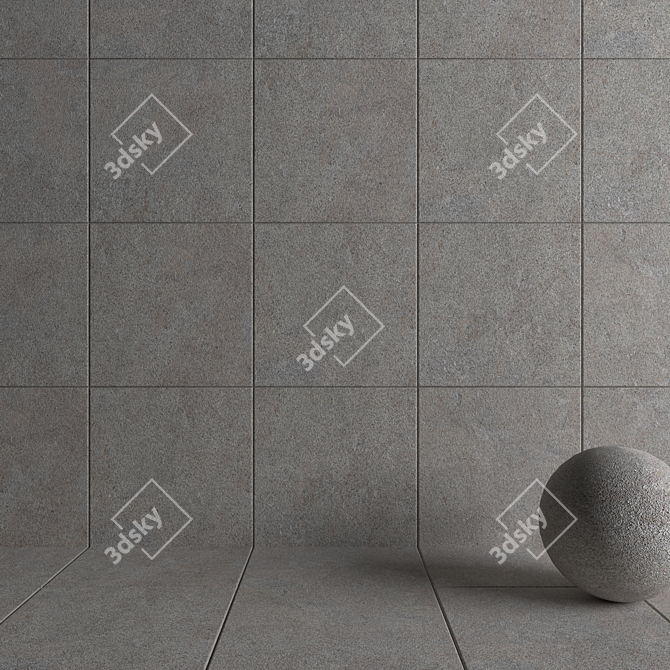 HD Multitexture Wall & Floor Tiles 3D model image 3