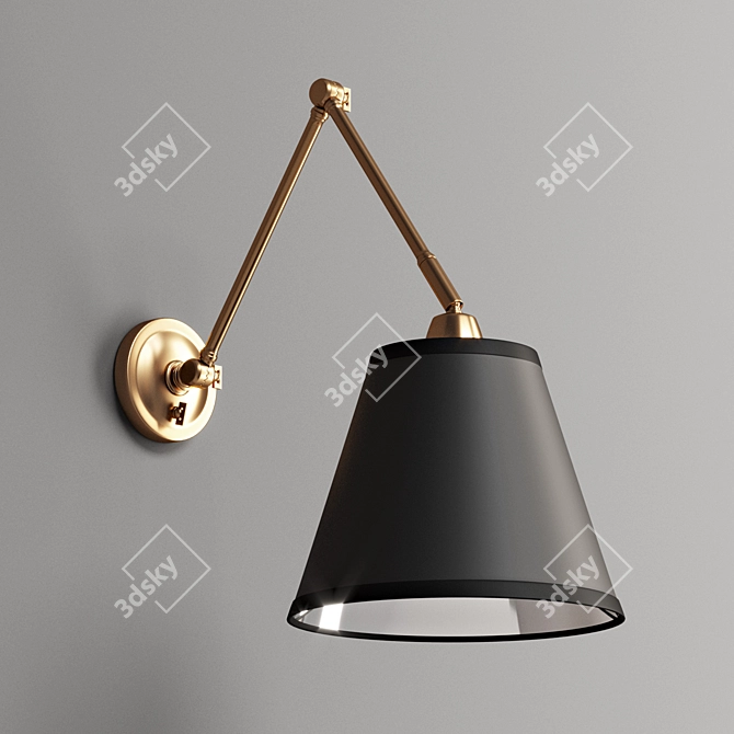 Versatile Vintage Wall Lamp 3D model image 1