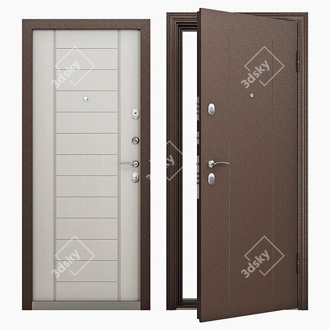 Reliable and Secure: Torex Delta-100 Entrance Door 3D model image 1