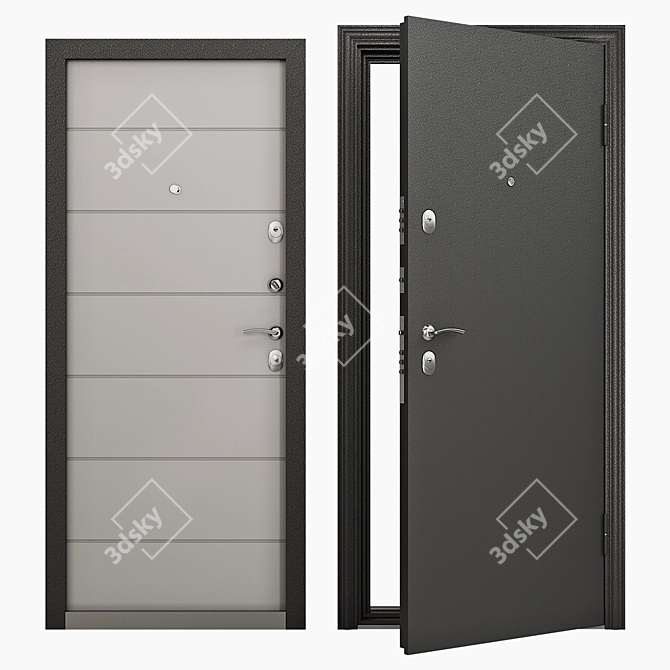 Torex Delta-100 D22 Entrance Door: Reliable Quality & Security 3D model image 1