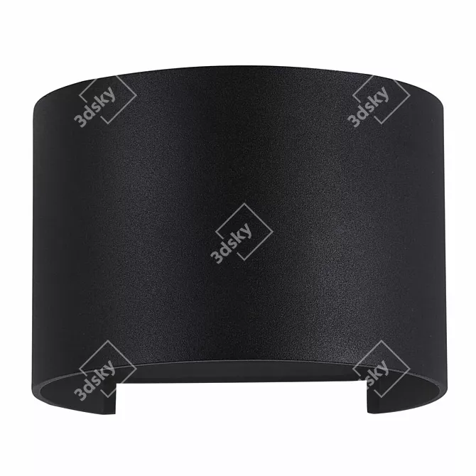 Fulton Outdoor Sconce in Black 3D model image 1