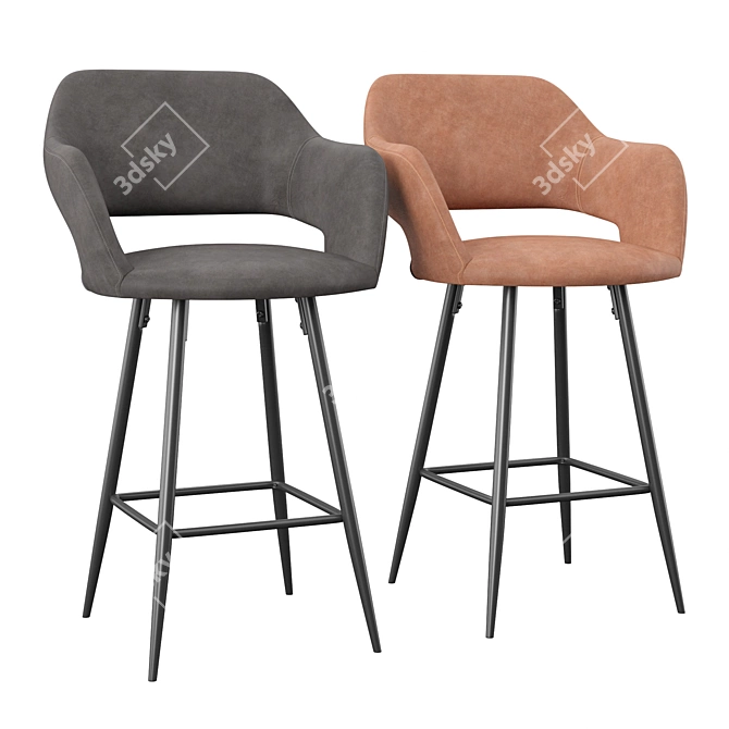 Crosby Stool: Sleek Seating Solution 3D model image 1