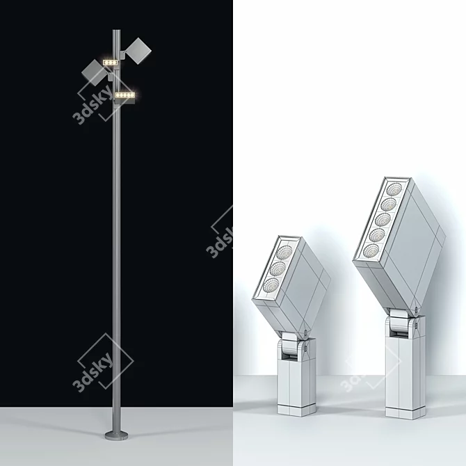 Keen Outdoor Lighting: IP65, Rotating Design 3D model image 3