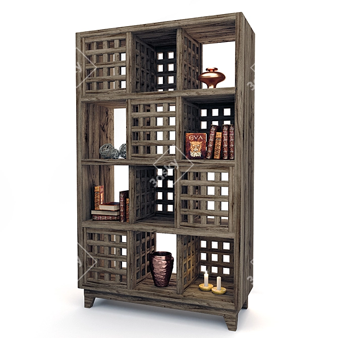 Collins Etagere: Sleek Modern Bookcase by Jim Parsons 3D model image 2