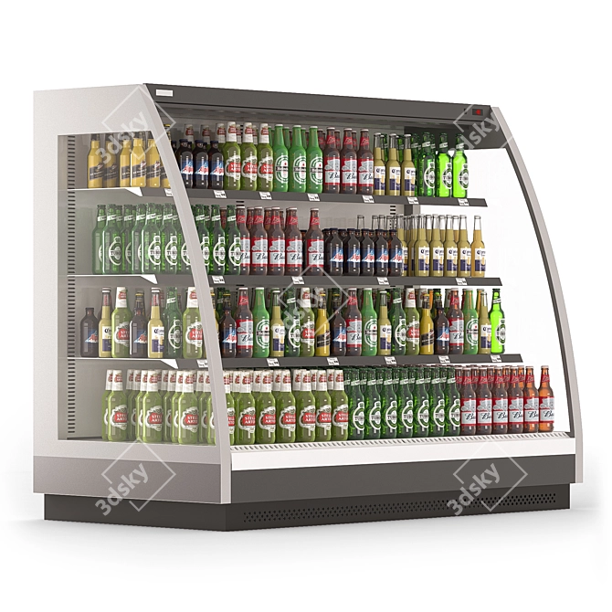 Brandford Ikar Beer Bottle Fridge 3D model image 2