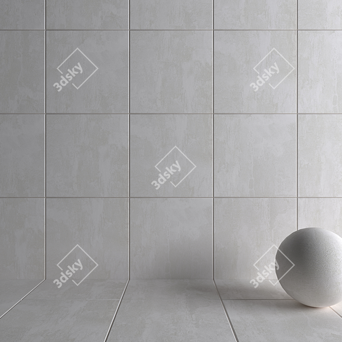 HD Multi-Texture Wall and Floor Tiles 3D model image 3