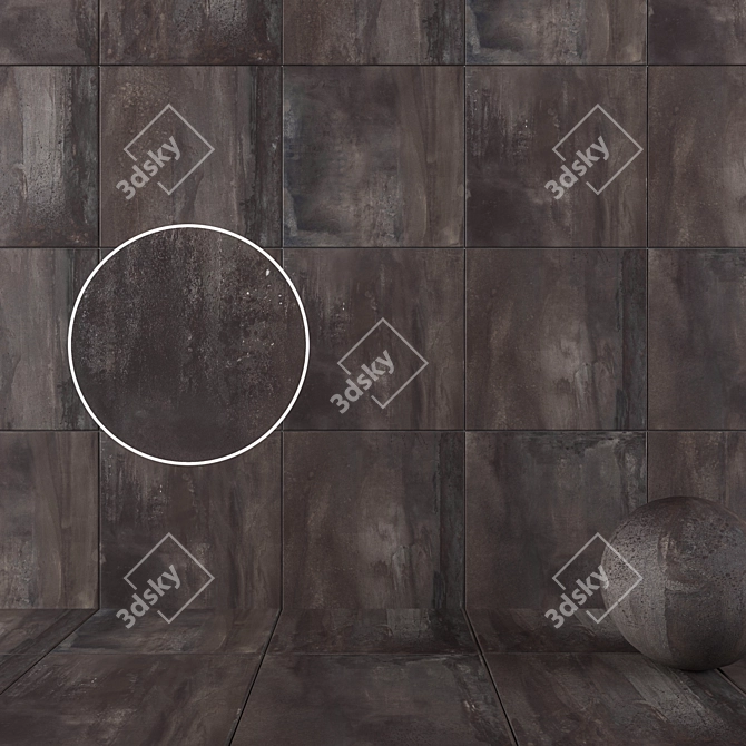 HD Multitexture Corona+Vray Wall Tiles 3D model image 1