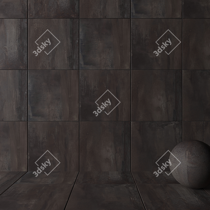 HD Multitexture Corona+Vray Wall Tiles 3D model image 2