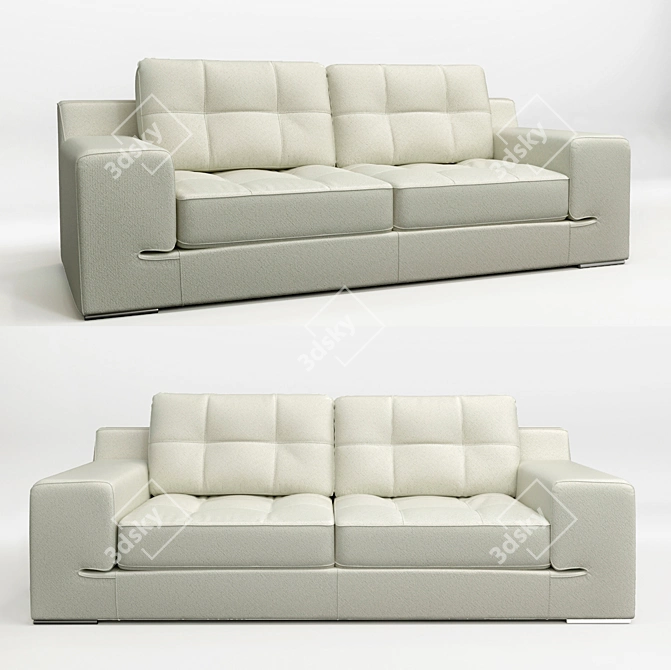 Elegant Bimini Peyton Snow Sofa 3D model image 1