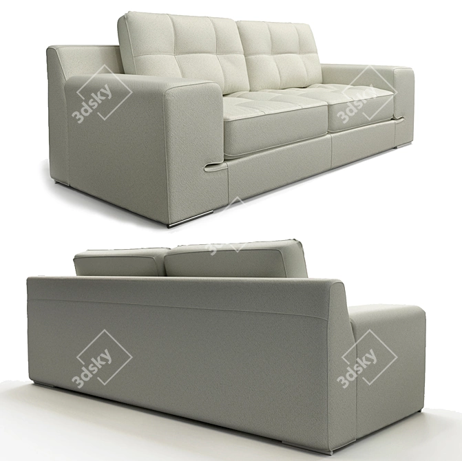 Elegant Bimini Peyton Snow Sofa 3D model image 2