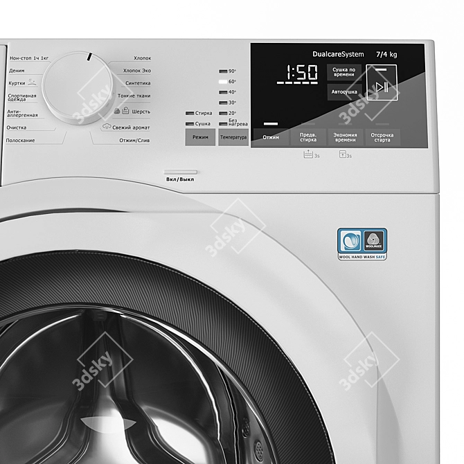 Electrolux PerfectCare 600: High-Quality Washing Machine 3D model image 2