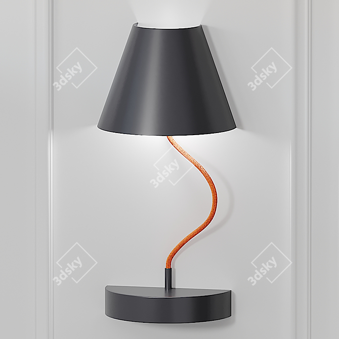 Elegant Ronda Design Wall Lamp 3D model image 1