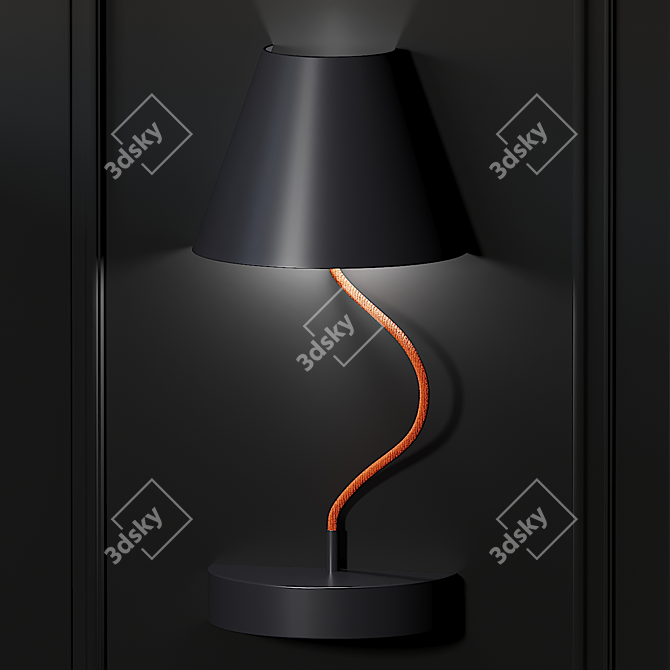 Elegant Ronda Design Wall Lamp 3D model image 2