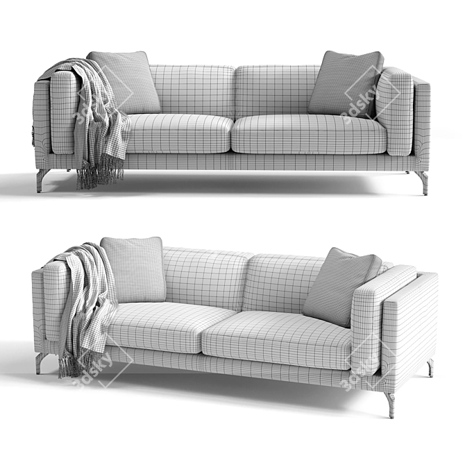 MODLOFT Reade Sofa - Contemporary Elegance 3D model image 3