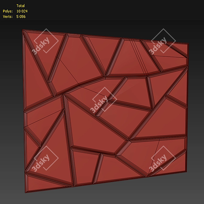 Modern Panel 03: Sleek Design 3D model image 2