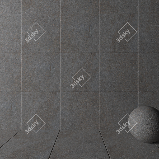 HD Multi-texture Wall Tiles - FOG Collection 3D model image 2