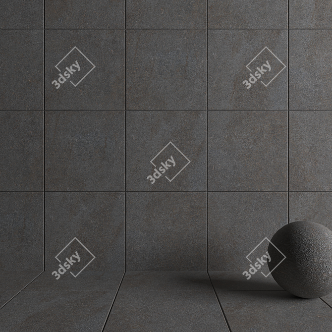 HD Multi-texture Wall Tiles - FOG Collection 3D model image 3