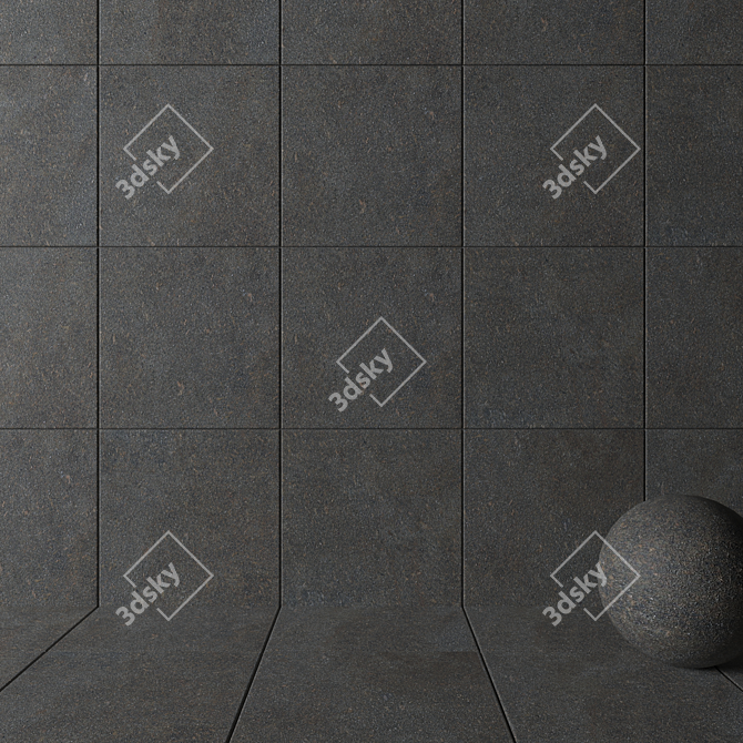 Forest Textured Wall Tiles 3D model image 2