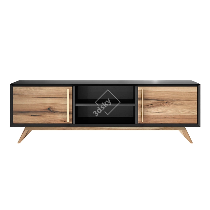 Modern Dastin TV Stand 3D model image 1