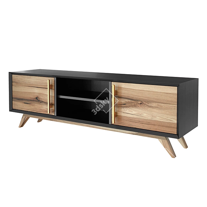 Modern Dastin TV Stand 3D model image 2